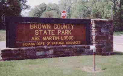 Brown County State Park sign